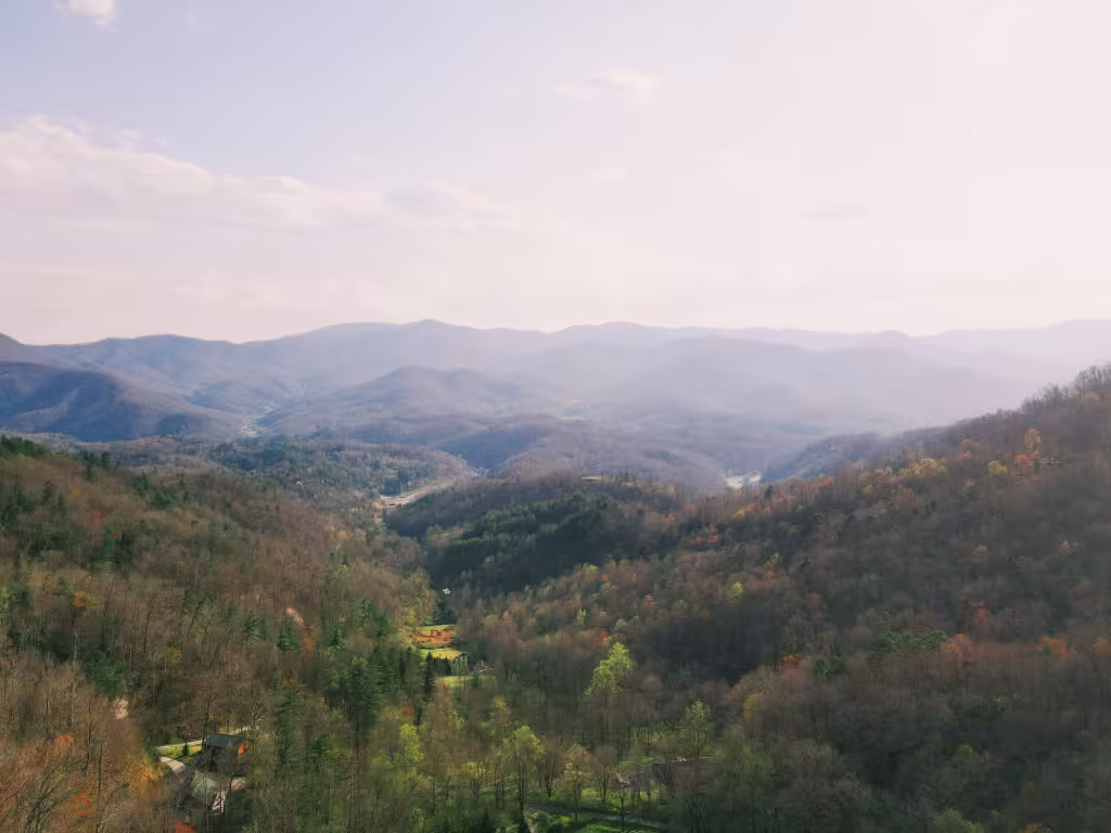 Ridges of the Smokies from above the lodge